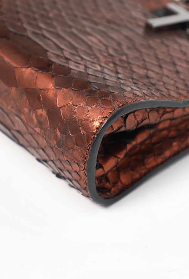 Tom Ford T Lock Mini Python Bag - 7