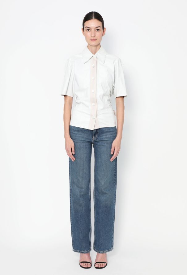 Céline 2017 Belted Lambskin Top - 4