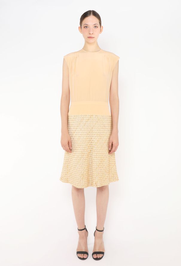 Chanel 2001 Chiffon Tweed Dress - 2