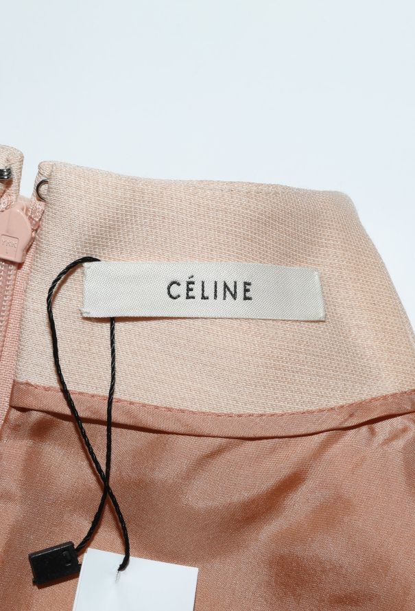 Céline Silk Piqué Mock-Neck Top - 4