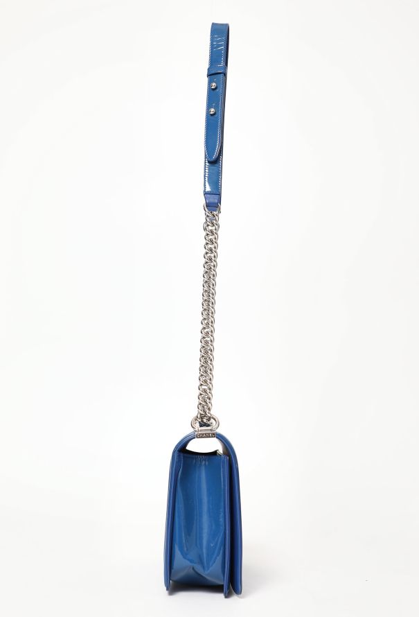 Chanel Patent Plexiglass Large Boy Bag - 5