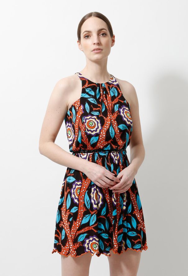 Louis Vuitton Resort 2015 Graphic Floral Dress - 5