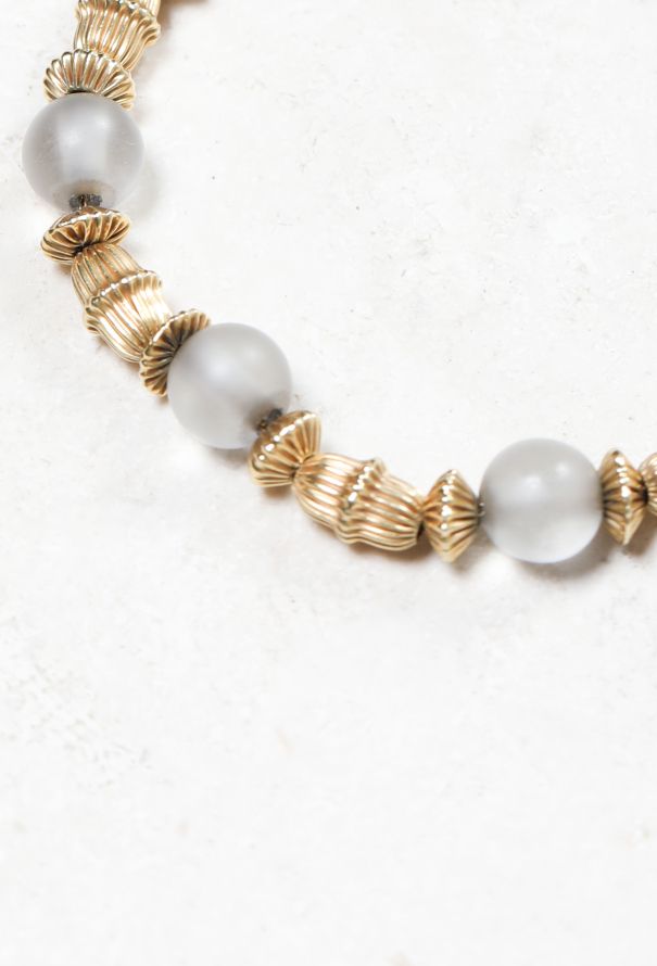 Ilias Lalaounis 1960s 18k Gold & Quartz Bead Bracelet - 3
