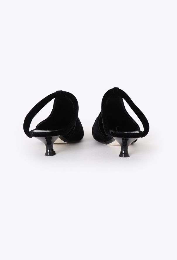 Khaite 2021 Inez Velvet Mules - 4