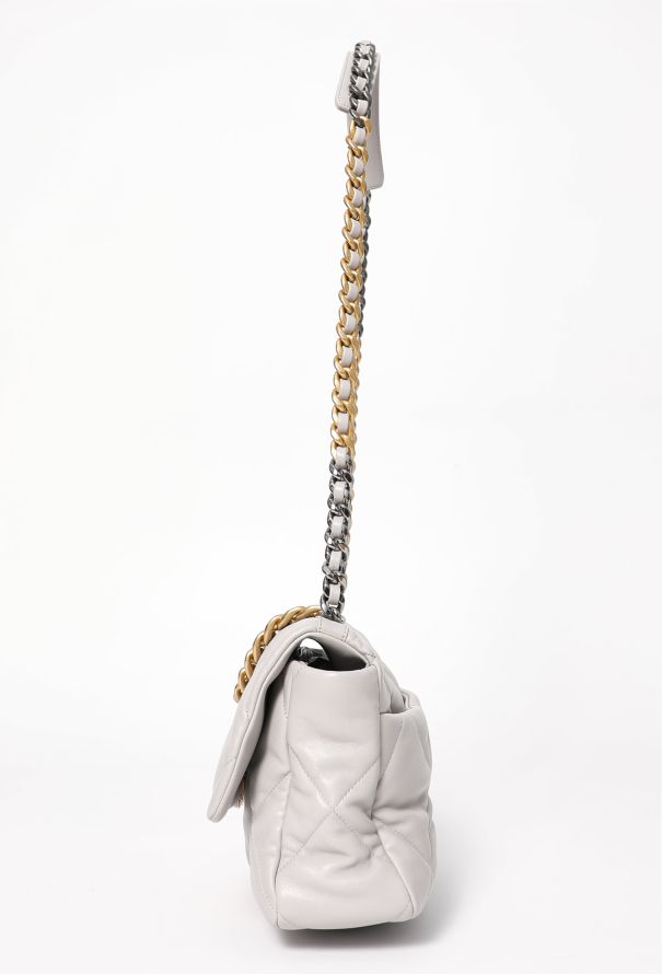 Chanel 2021 Grey 19 Large Flap Bag - 5