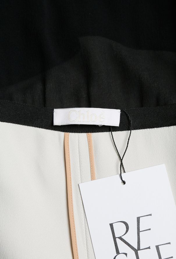 Chloé Bicolor Pleated Maxi Dress - 4