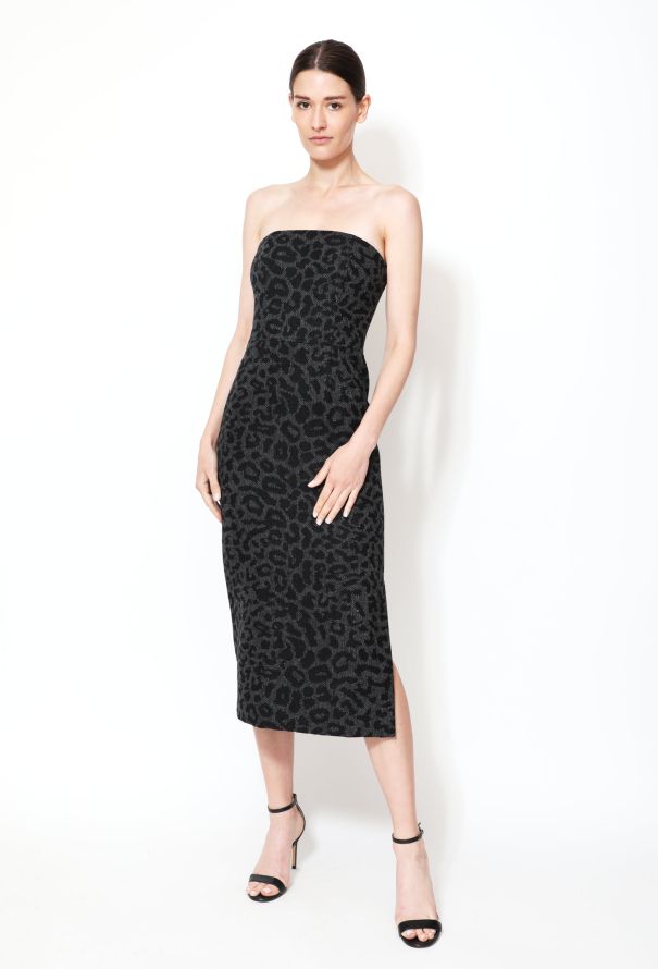 Valentino F/W 2020 Leopard Print Bustier Dress - 3