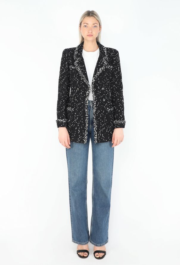 Chanel COLLECTOR 1995 Bicolor Tweed 'CC' Blazer - 4