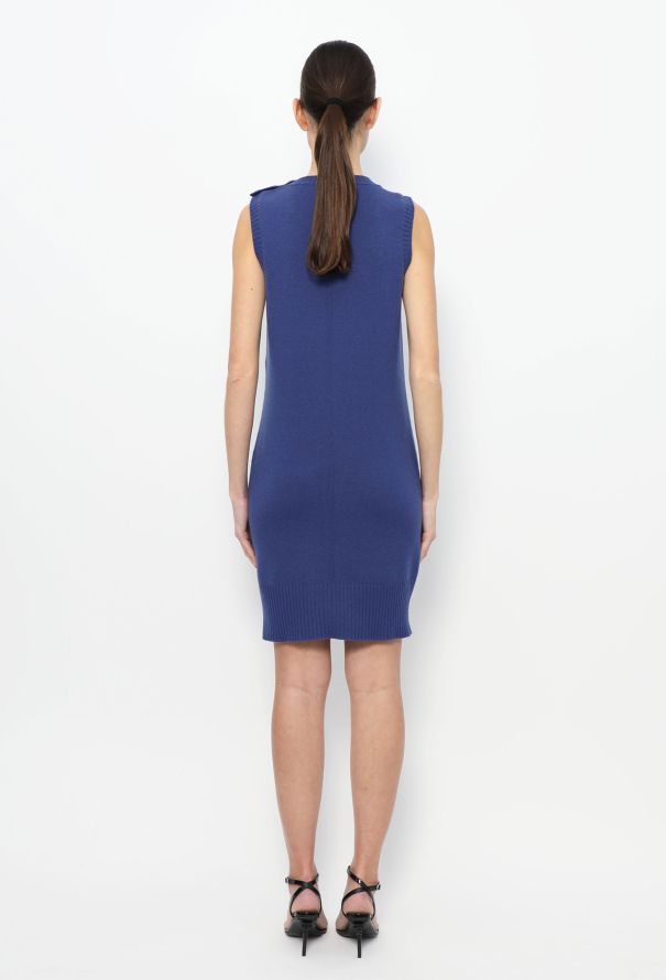 Chanel 2011 Jeweled Cashmere Knit Dress - 4