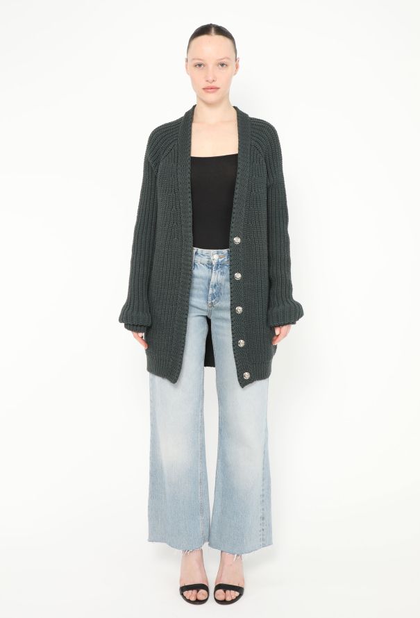 Balenciaga Braided Knit Cardigan - 2