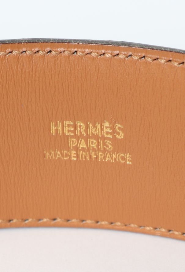Hermès 1995 Ostrich 'Collier de Chien' Belt - 5