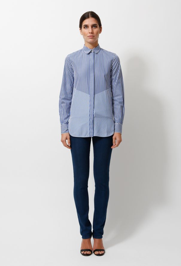 Céline Monochromatic Striped Shirt - 2