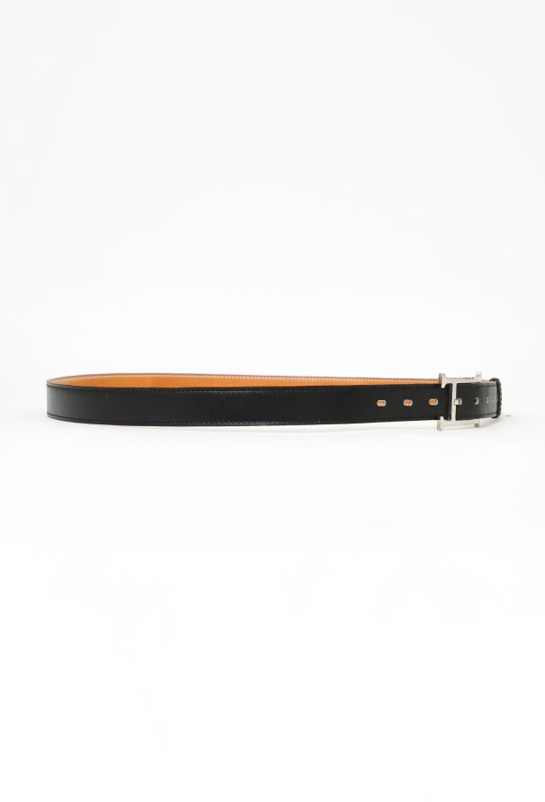 Hermès Chamois 'H' Leather Belt - 2