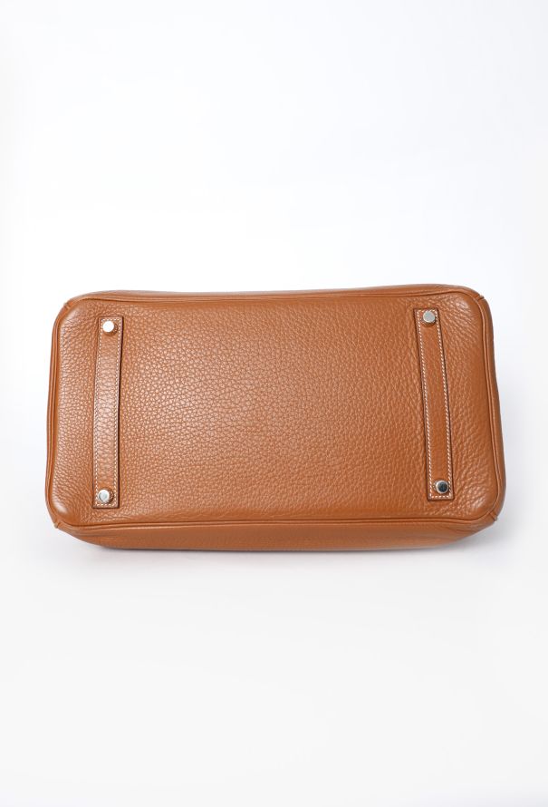 Hermès Gold Taurillon Clémence Birkin 35 - 8