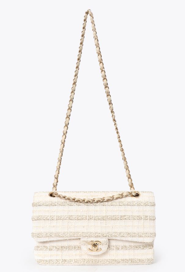 Chanel Medium Timeless Bag - Beige Tweed - 2