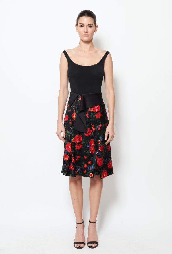 Céline S/S 2015 Draped Silk Skirt - 1