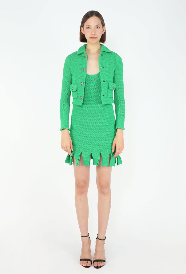 Bottega Veneta S/S 2021 Crochet Cropped Jacket - 6
