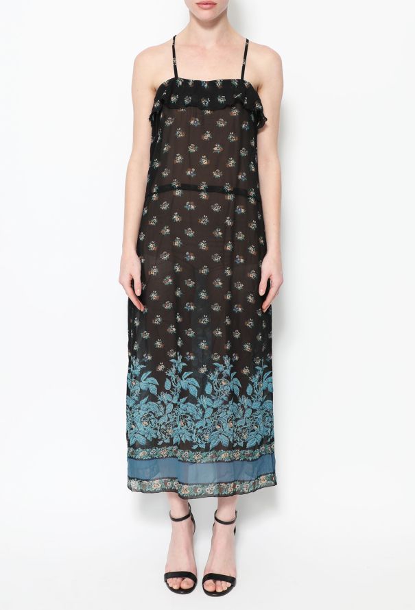 Sonia Rykiel '90s Floral Print Silk Dress - 2