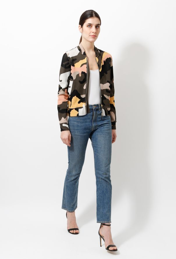 Valentino Camouflage Knit Bomber - 3