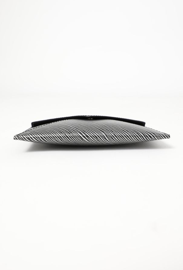 Louis Vuitton Black & Silver Epi Envelope Pouch - 6