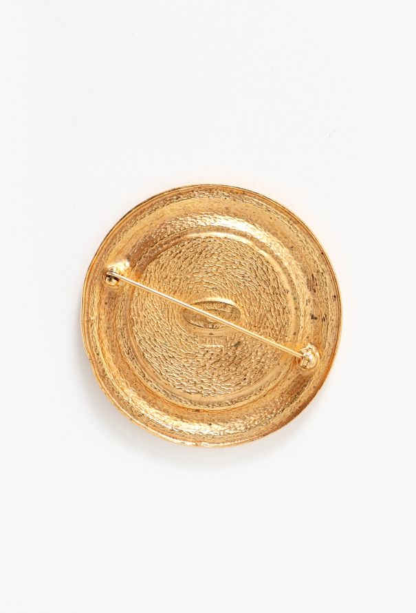Chanel Vintage Hammered Rue Cambon Brooch - 2