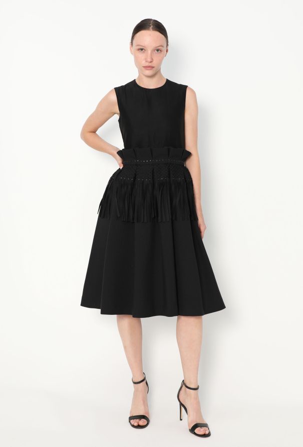 Noir Kei Ninomiya S/S 2016 Fringe Peplum Dress - 5