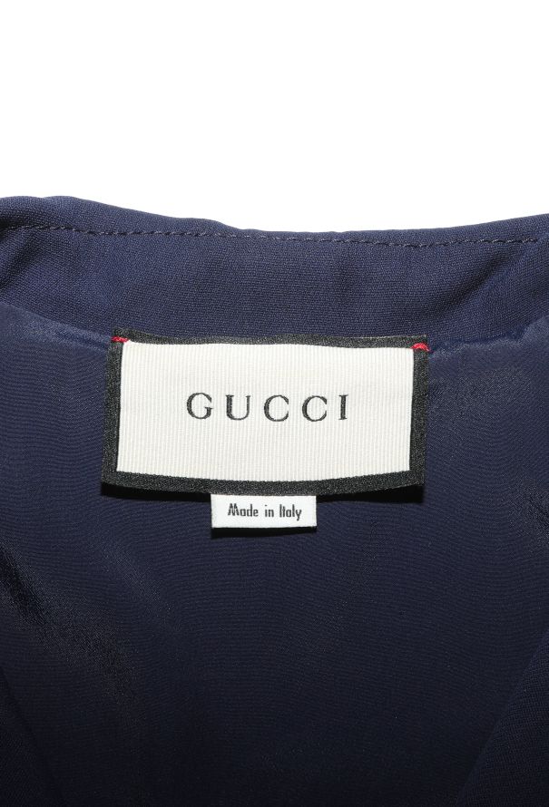 Gucci S/S 2018 Belted 'GG' Jumpsuit Navy - 7