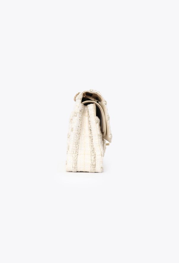 Chanel Medium Timeless Bag - Beige Tweed - 5