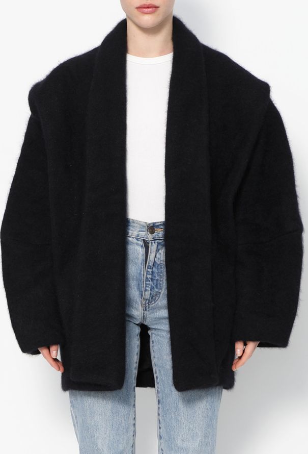 Balmain 2013 Oversized Angora Coat - 3