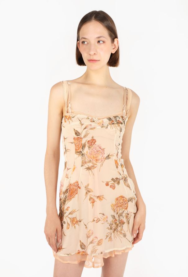 Dolce & Gabbana Layered Chiffon Bustier Dress, 1990s - 2