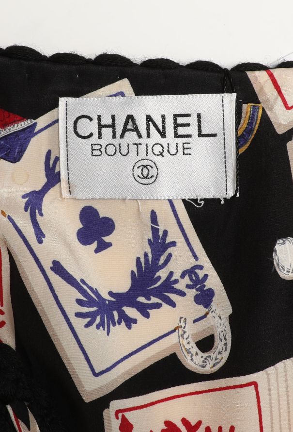 Chanel COLLECTOR S/S 1991 Bouclé Poker Card Ensemble - 10