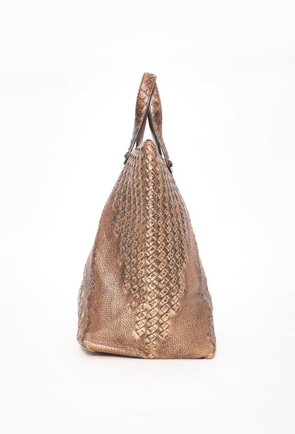Bottega Veneta S/S 2009 Copper Intrecciato Tote Bag - 6