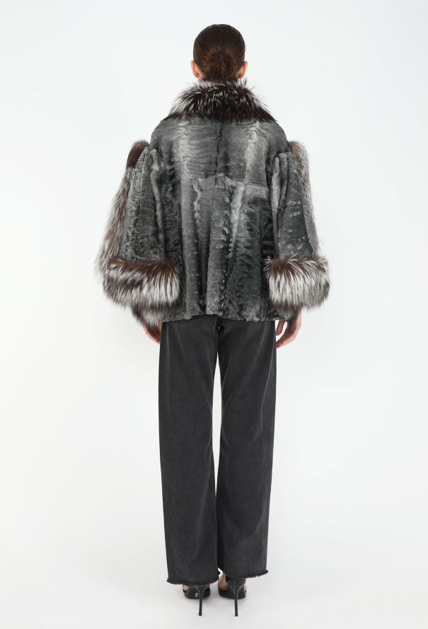 Dior RARE F/W 2007 Astrakhan Fox Fur Jacket - 7