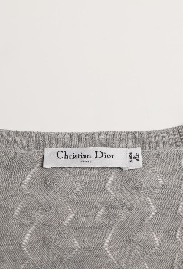 Christian Dior Classic Cable-Knit Cardigan - 6