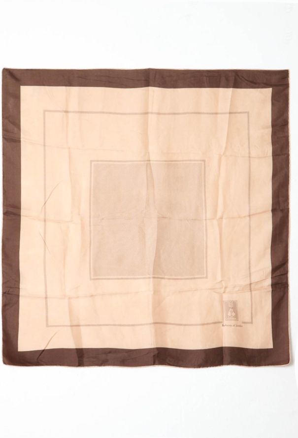 Burberry Vintage Printed Silk Carré - 4