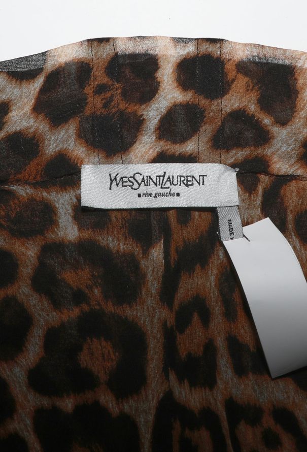 Saint Laurent ICONIC S/S 2002 Lace-Up Leopard Ensemble - 7