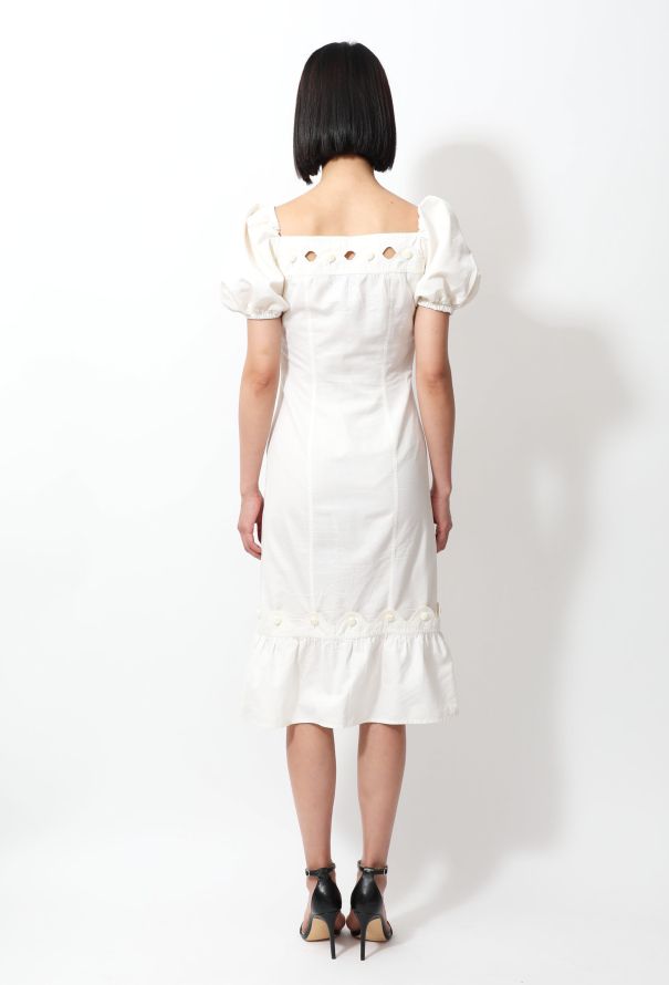 Saint Laurent Ruffled Day Dress - 6
