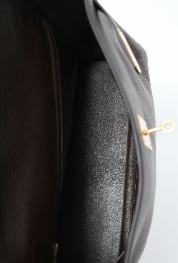 Hermès Vintage Marron Togo Kelly Retourné 35 - 16
