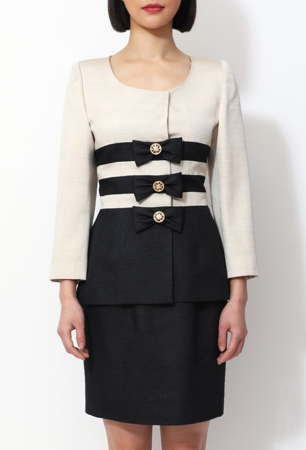 Jacques Fath Bow Trim Ensemble - 1