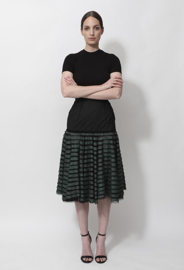 Louis Vuitton F/W 2004 Tiered Ruffled Midi Skirt - 4