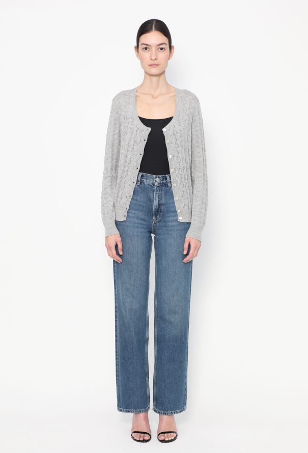 Christian Dior Classic Cable-Knit Cardigan - 3