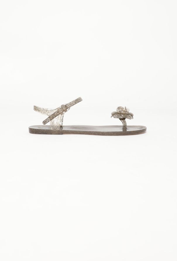 Chanel Iridescent Camélia 'CC' Sandals - 1