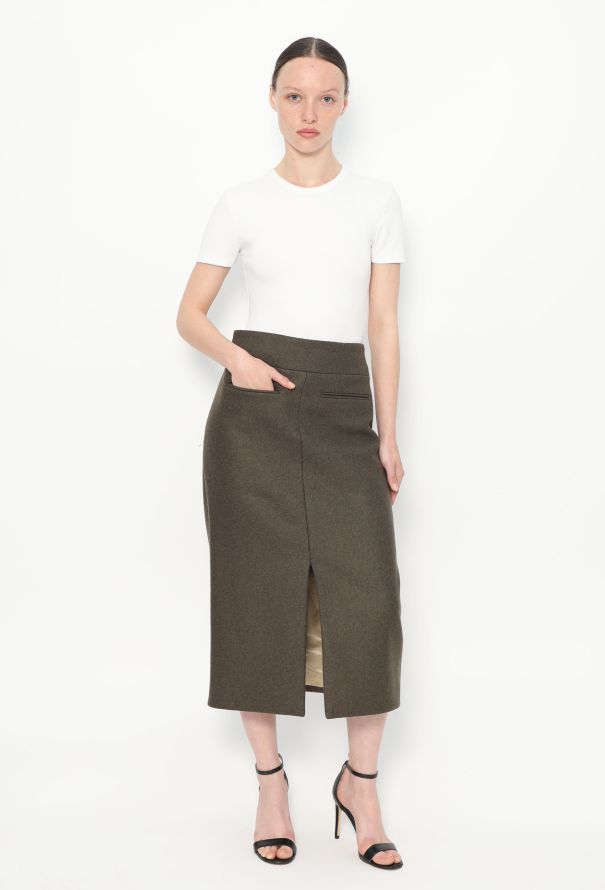 Khaite Pre-Fall 2022 Freya Felted Skirt - 4
