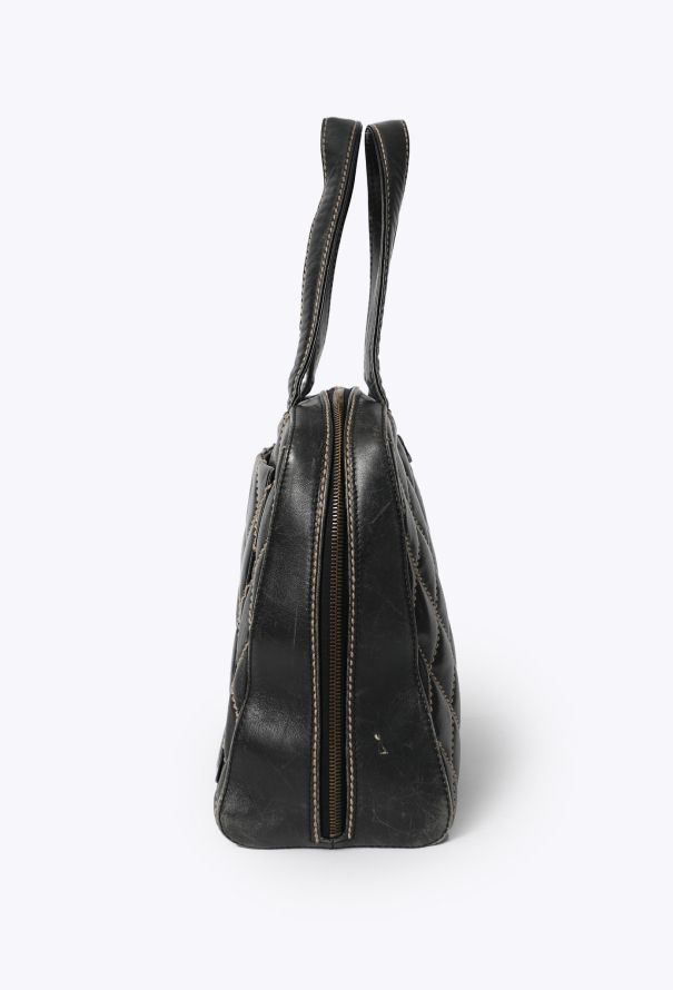 Chanel Vintage Wild Stitch Bowling  Bag - 3