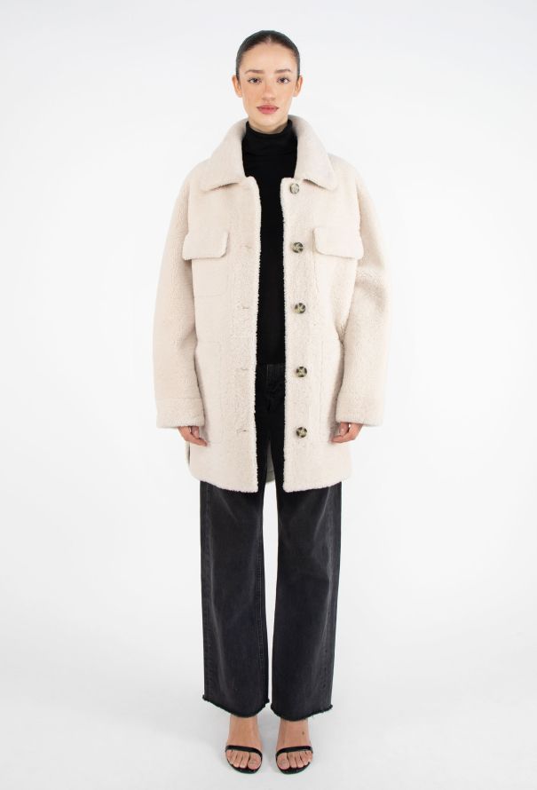 Yves Salomon Reversible Teddy Shearling Coat - 6