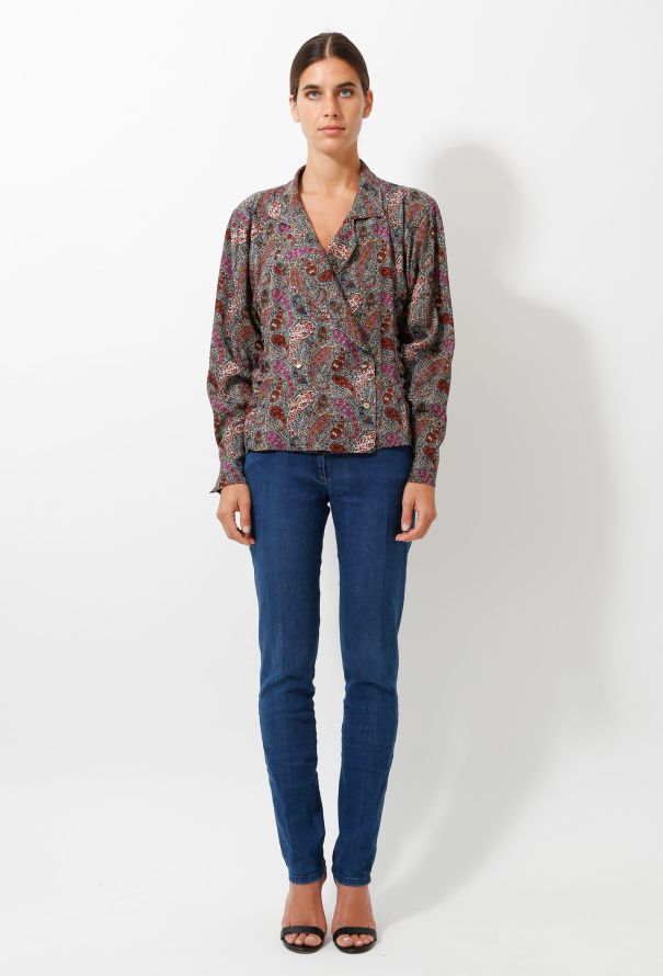 Emanuel Ungaro 70s Paisley Double Breasted Jacket - 2