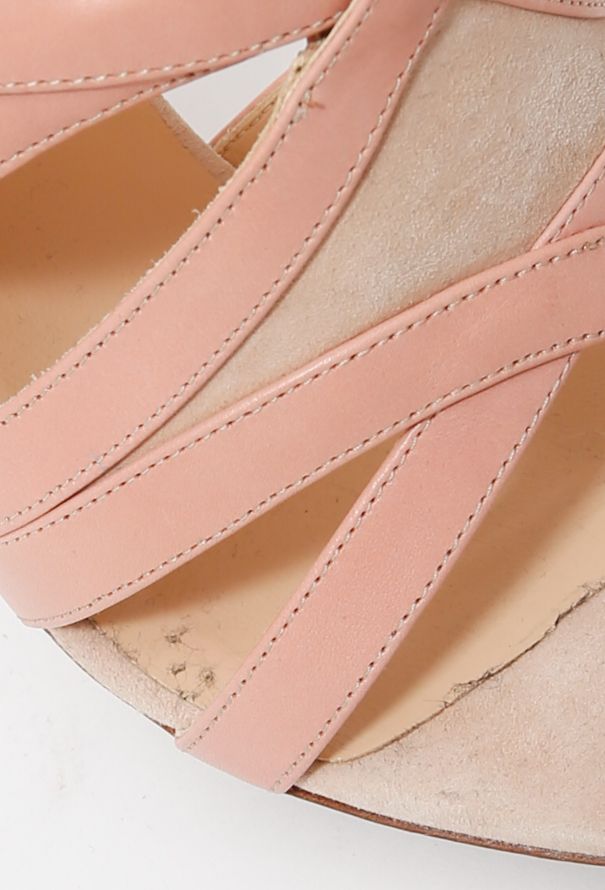 Balenciaga Resort 2009 Leather Trim Suede Sandals - 10
