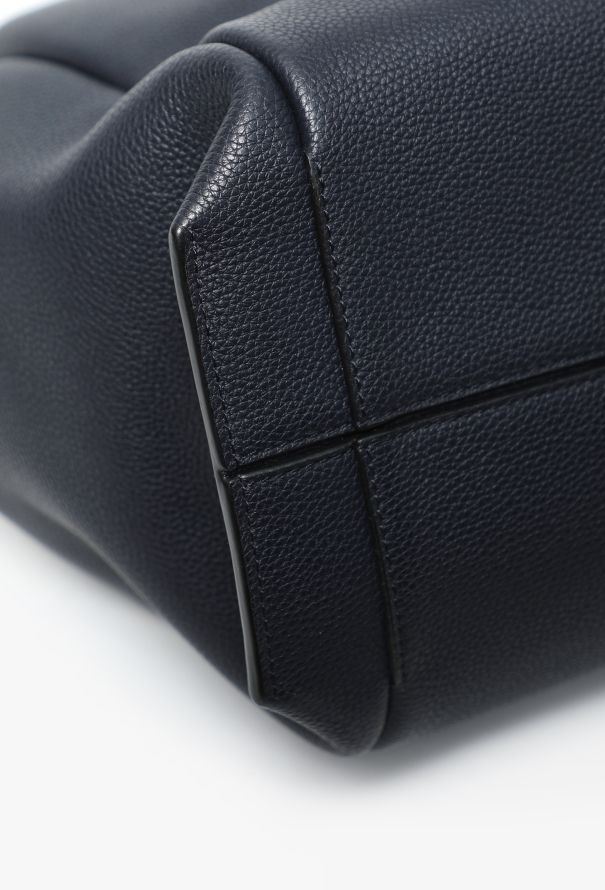 Loewe Flamenco Grained Leather Tote in Deep Navy - 7
