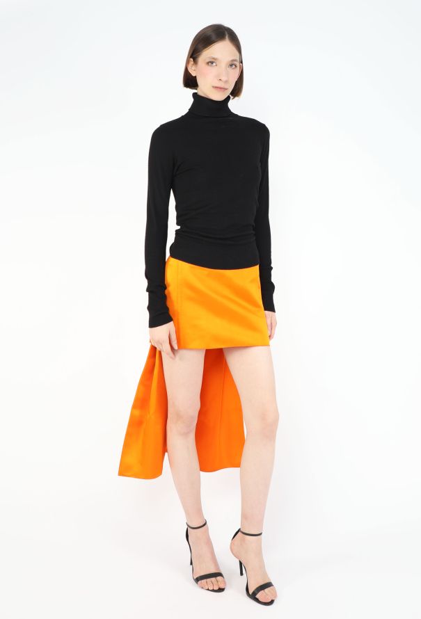 Prada S/S 2022 Silk Pleated Asymmetrical Skirt - 6