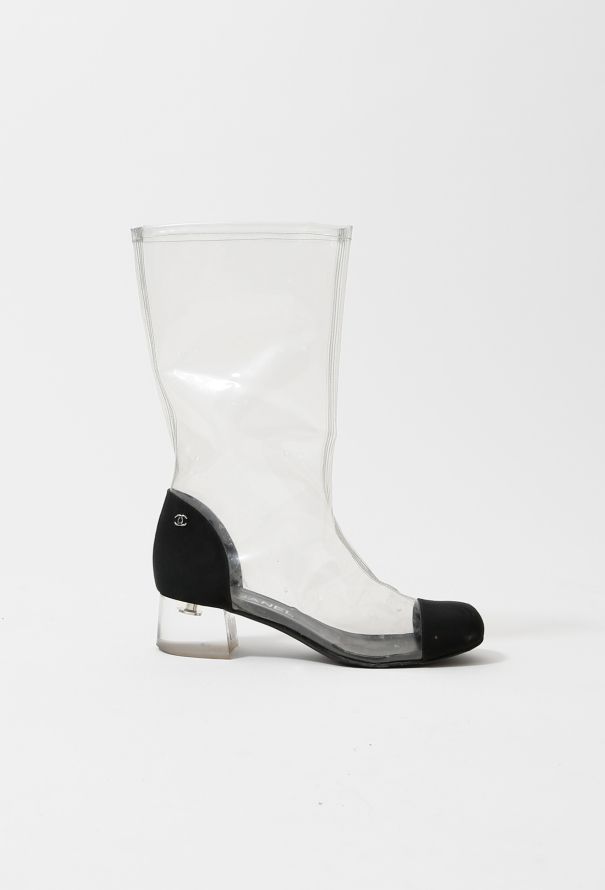 Chanel S/S 2018 Transparent Boots - 1